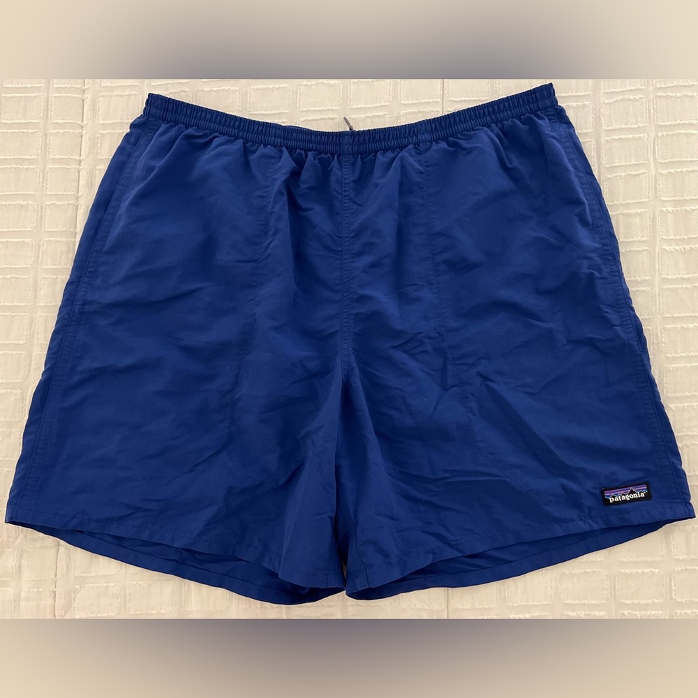 Patagonia Baggies Swim Shorts Navy Blue 7” Inseam Mesh Lined XL